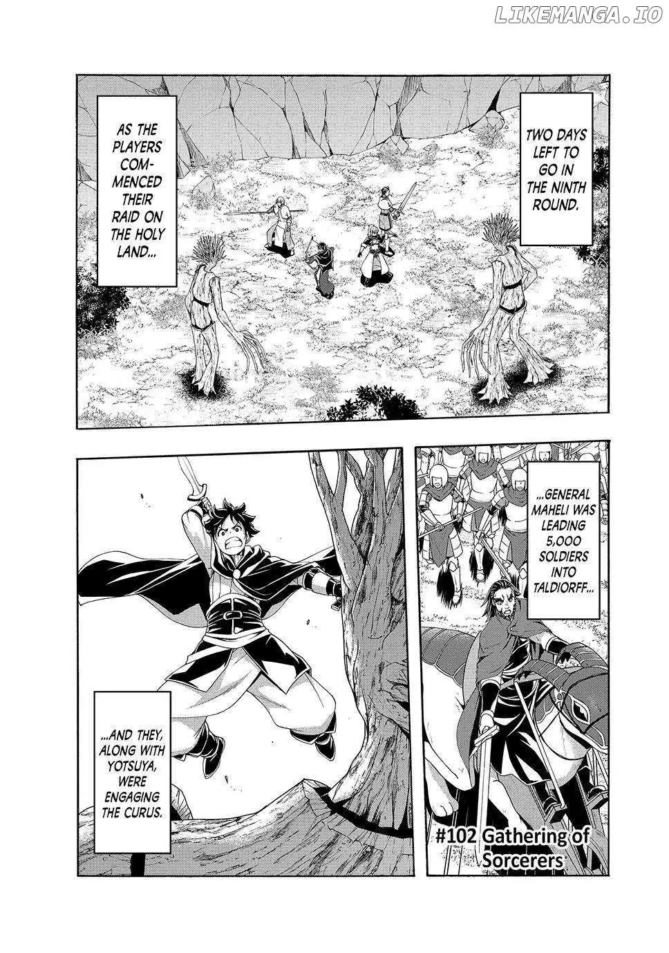 100-man no Inochi no Ue ni Ore wa Tatte Iru Chapter 102 page 1 - 