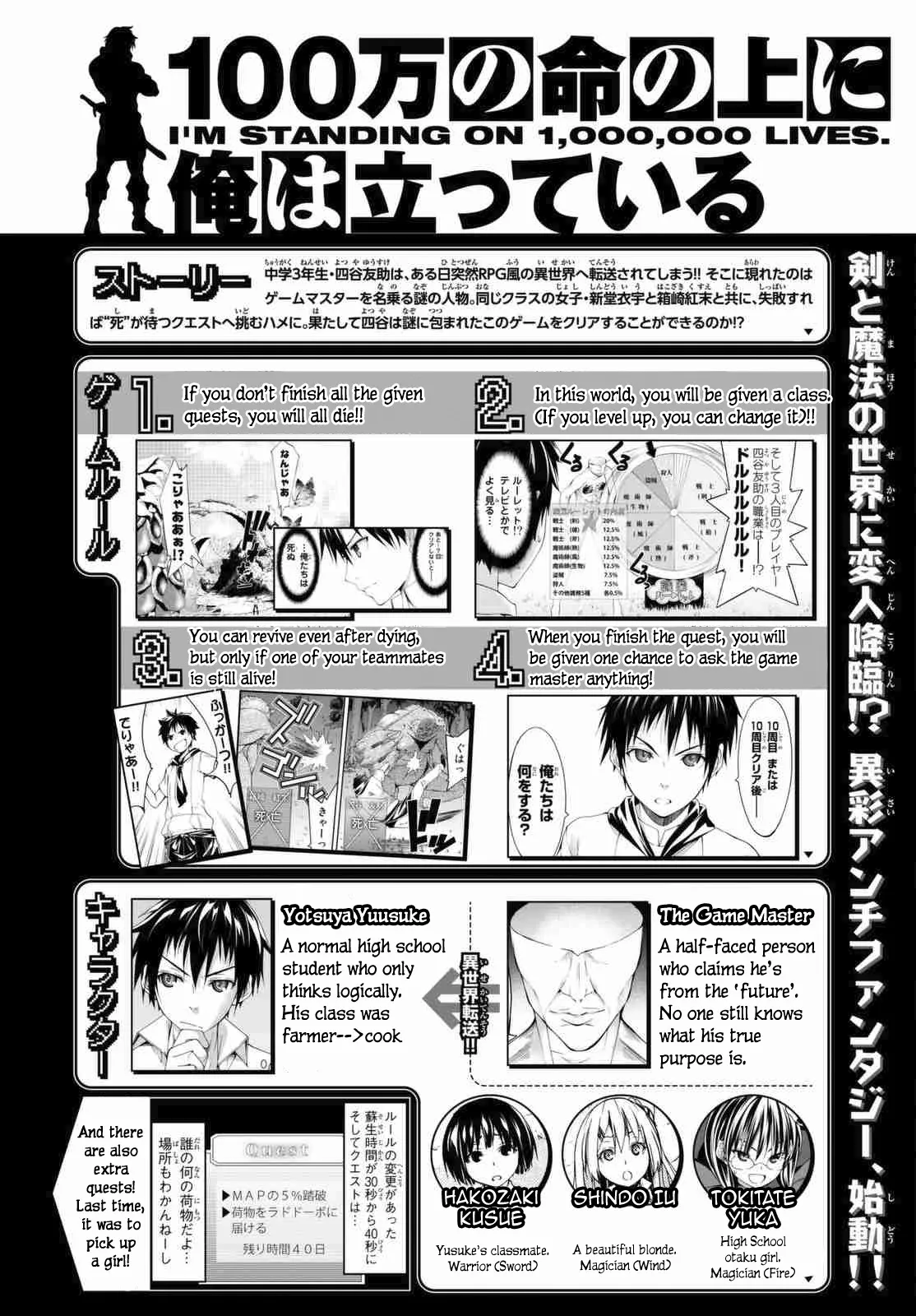 100-man no Inochi no Ue ni Ore wa Tatte Iru Chapter 3.1 page 1 - 
