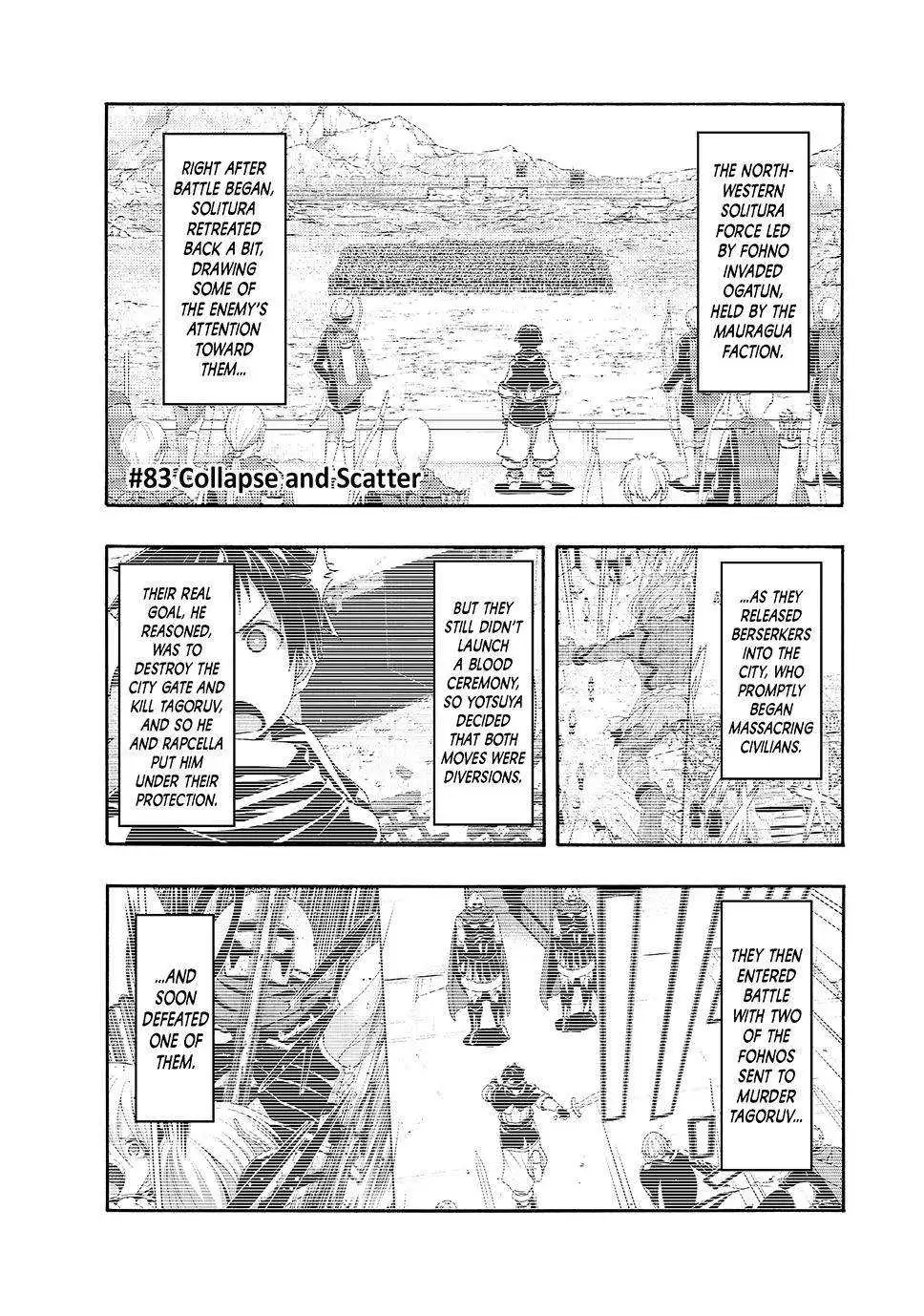 100-man no Inochi no Ue ni Ore wa Tatte Iru Chapter 83 page 1 - 