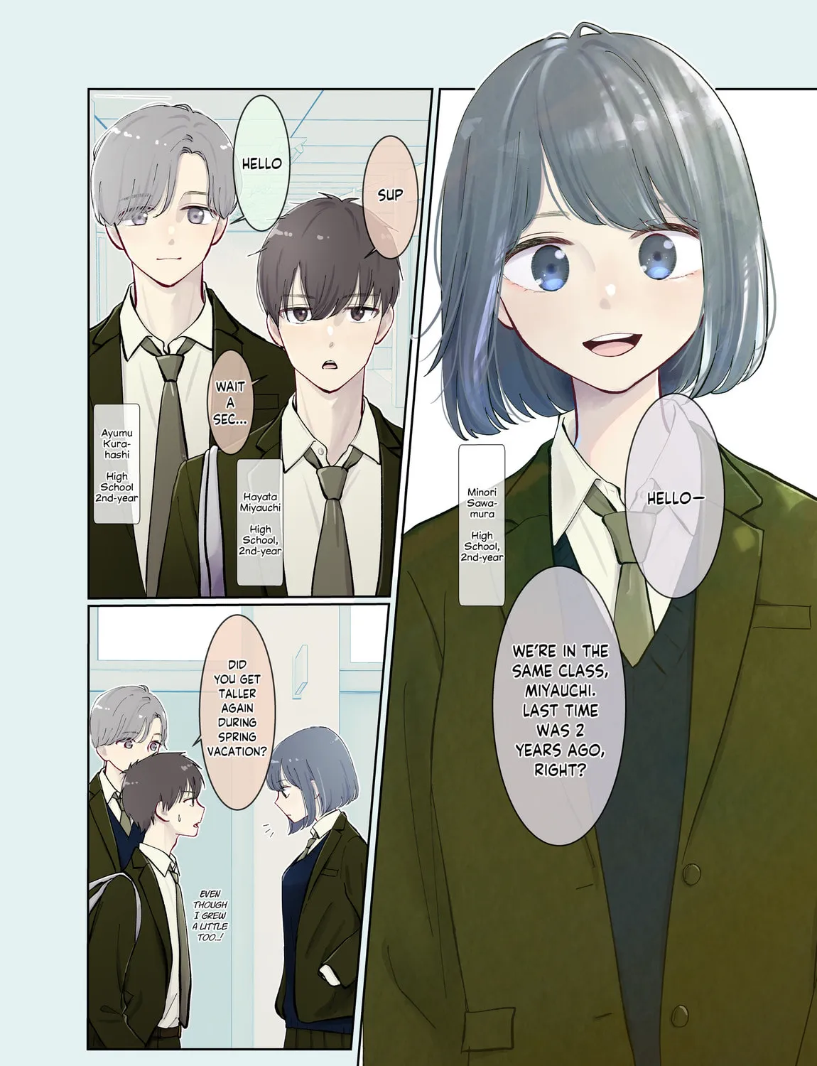 3-Gumi no Osananajimi Chapter 4 page 1 - 
