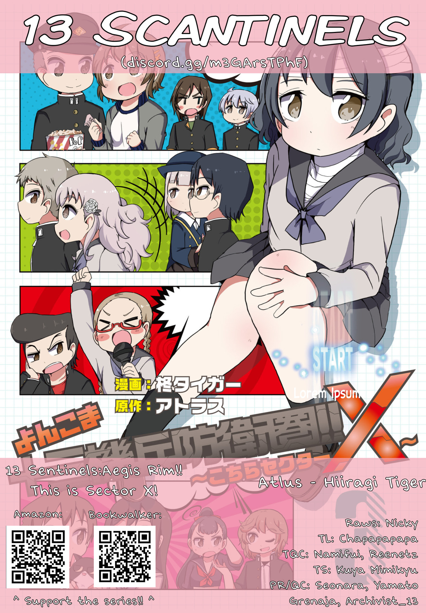 4-Panel 13 Sentinels: Aegis Rim This Is Sector X Chapter 24 page 13 - 
