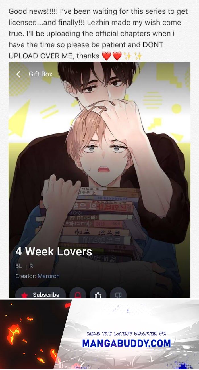 4 Week Lovers Chapter 6.2 page 1 - 