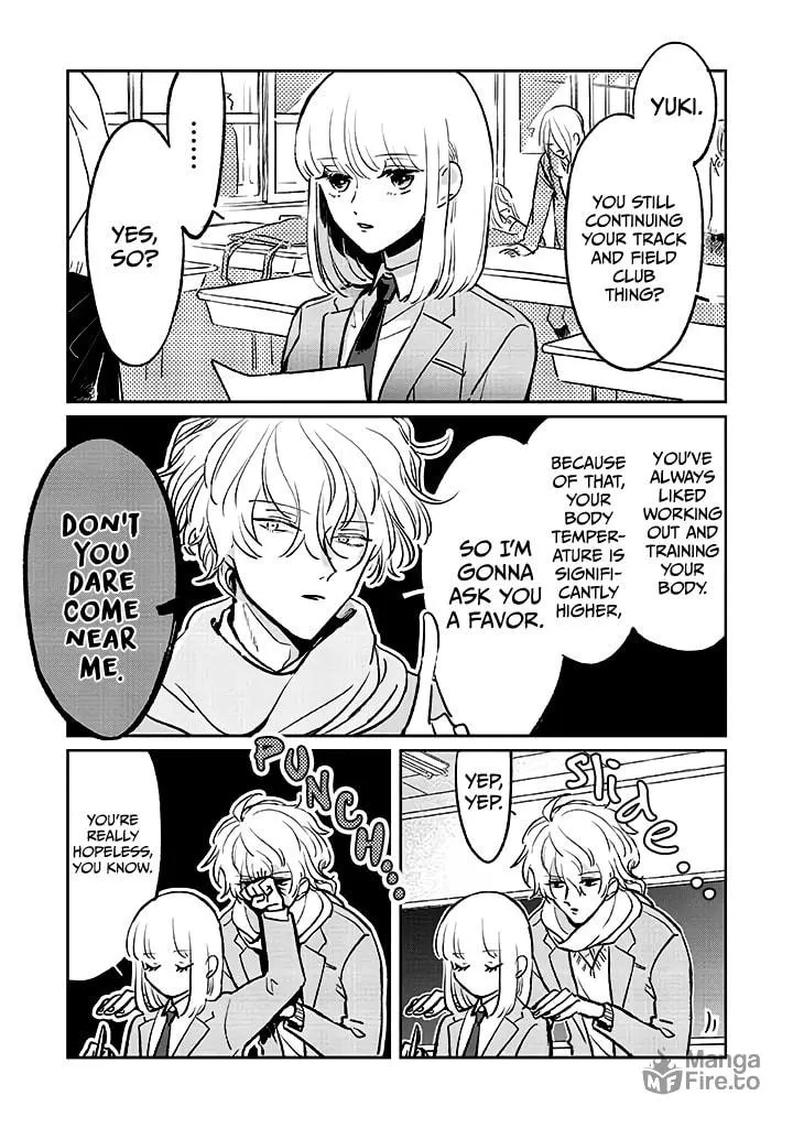 A Boy Sensitive to Cold & a Hard-Boiled Girl Chapter 1.1 page 12 - 