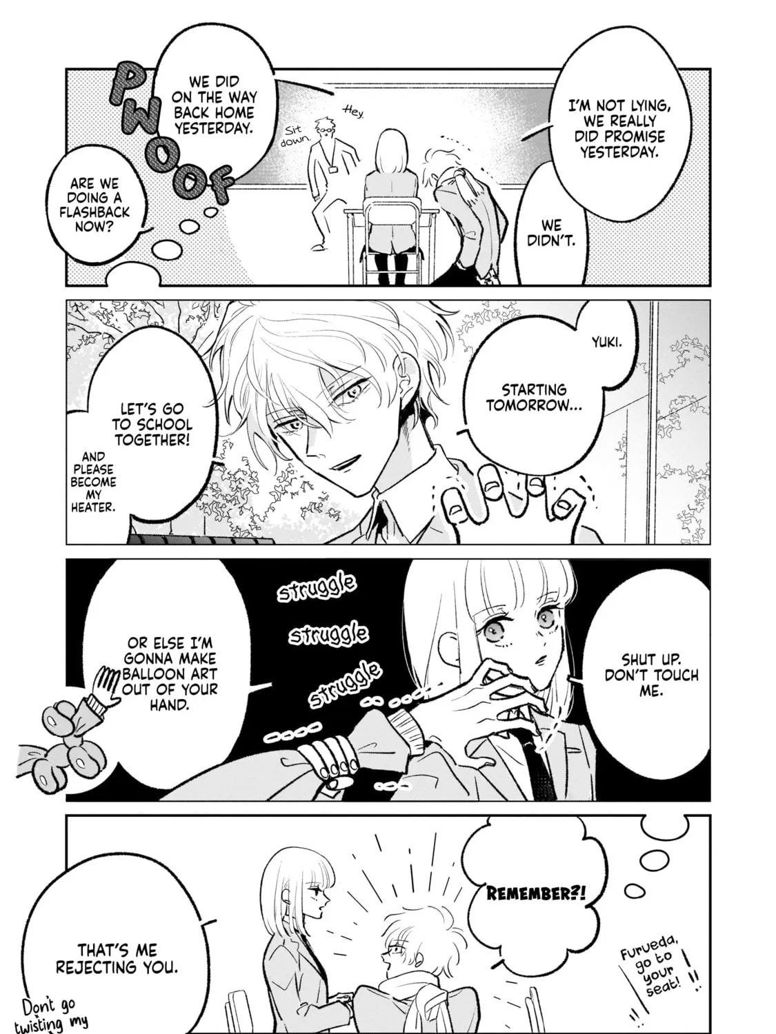 A Boy Sensitive to Cold & a Hard-Boiled Girl Chapter 2 page 13 - 