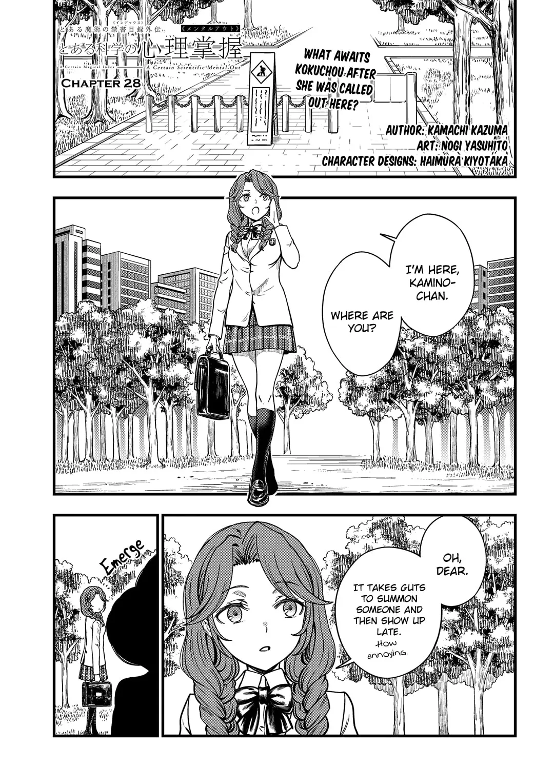 A Certain Magical Index: A Certain Scientific Mental Out Chapter 28 page 1 - 