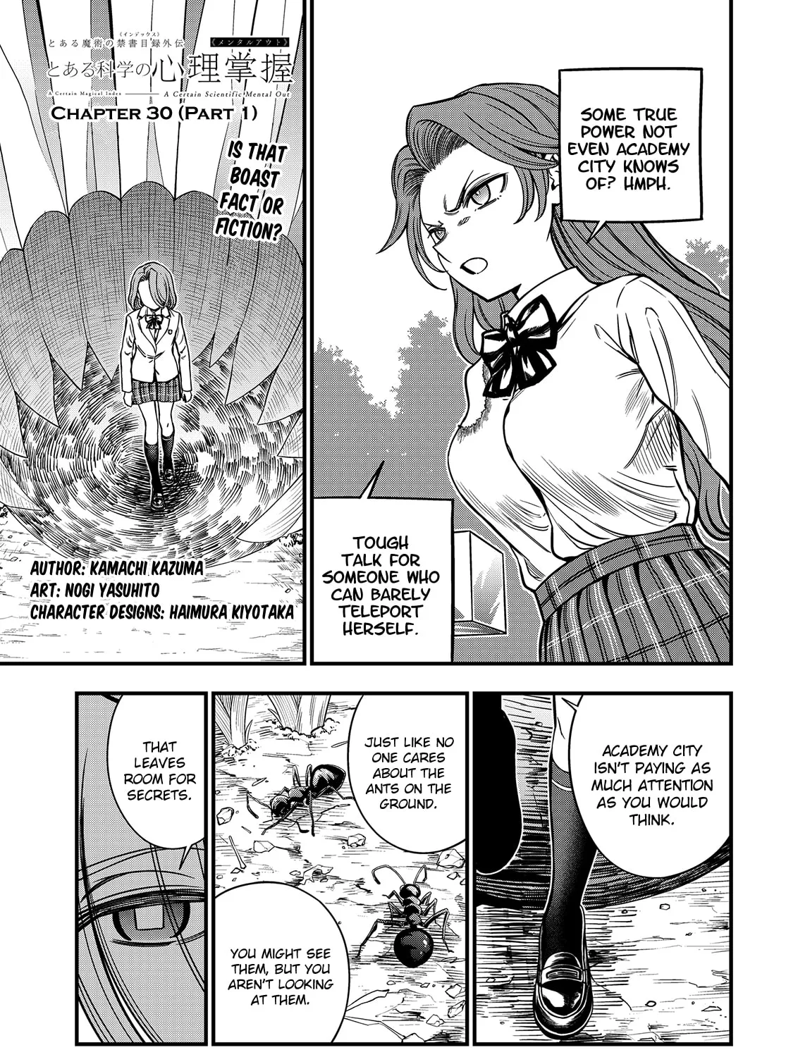 A Certain Magical Index: A Certain Scientific Mental Out Chapter 30.1 page 1 - 
