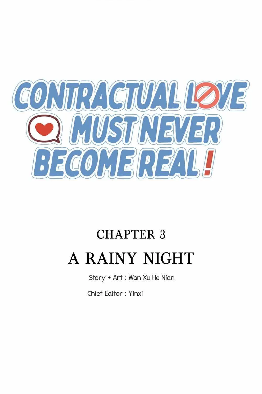 A Contractual Love Can Never Come True Chapter 3 page 3 - 