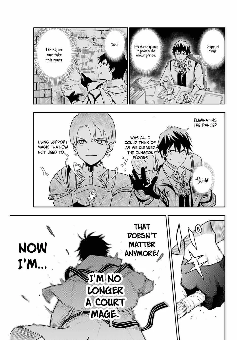 A Court Magician, Who Was Focused On Supportive Magic Because His Allies Were Too Weak, Aims To Become The Strongest After Being Banished Chapter 2 page 14 - 