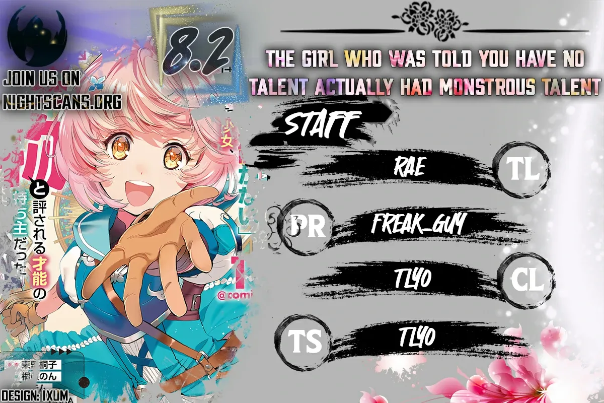 A Girl Who was Told "You Have No Talent" Turned Out to be a Talented Monster Chapter 8.2 page 1 - 