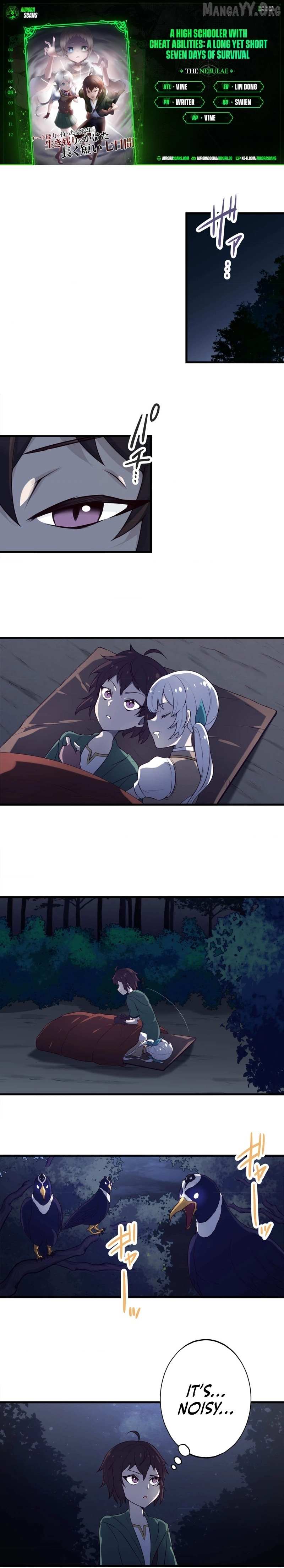 A High Schooler with Cheat Abilities: A Long Yet Short Seven Days of Survival Chapter 8 page 1 - 