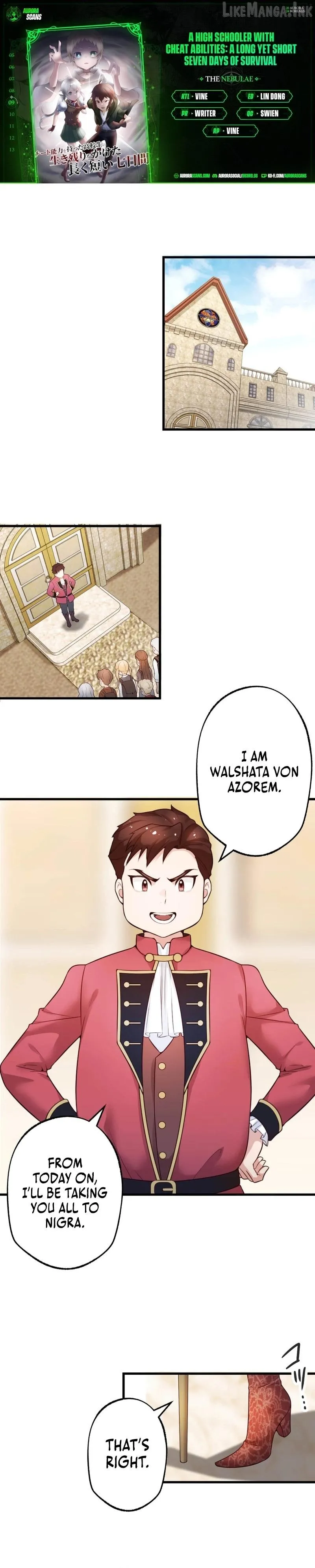A High Schooler with Cheat Abilities: A Long Yet Short Seven Days of Survival Chapter 9 page 1 - 