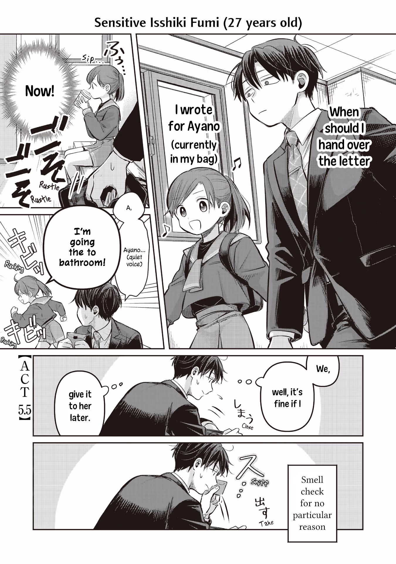A Love Letter and a 13-Year-Old Actress Chapter 5.5 page 1 - 