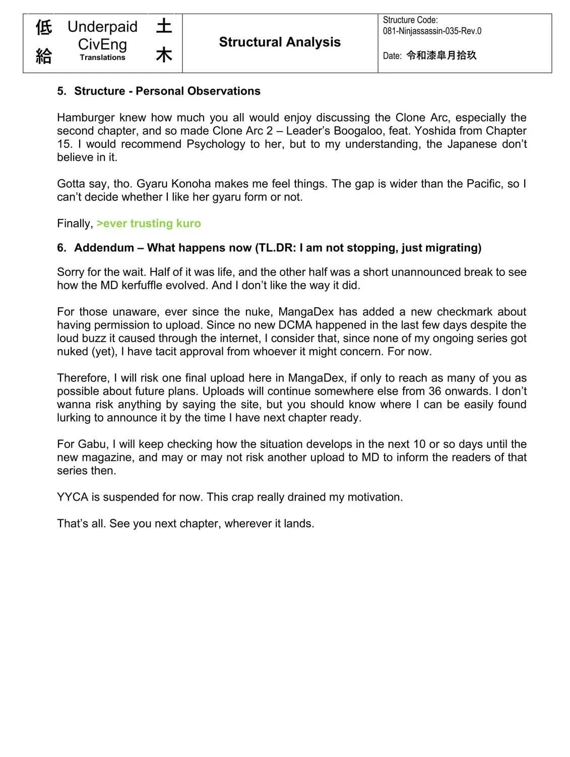A Ninja and an Assassin Under One Roof Chapter 35 page 39 - 