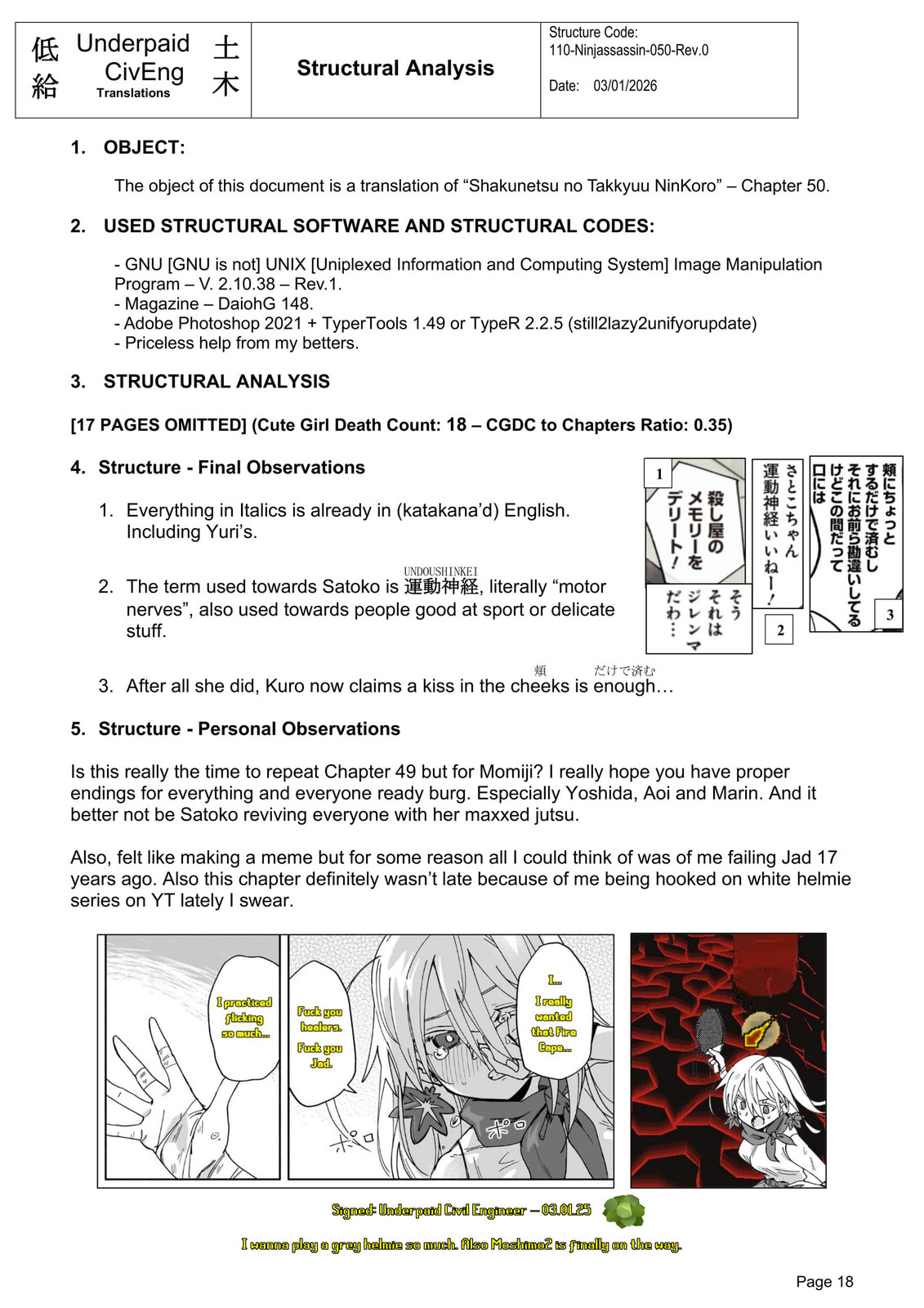 A Ninja and an Assassin Under One Roof Chapter 50 page 18 - 