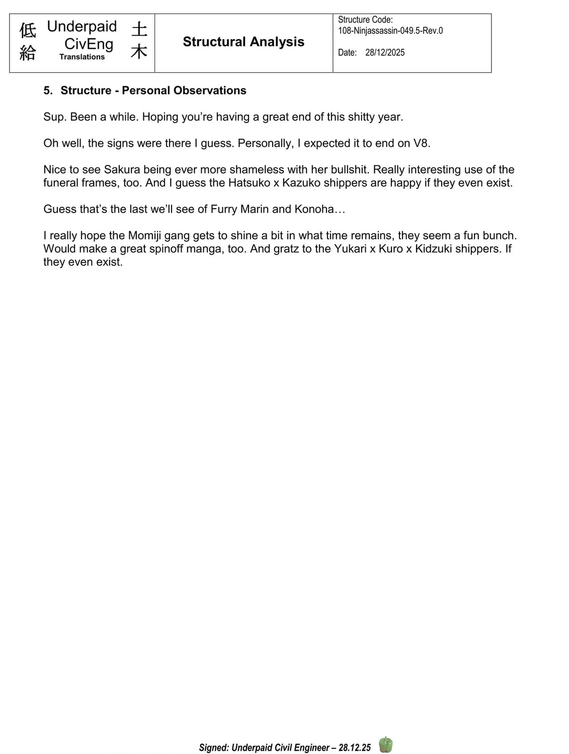 A Ninja and an Assassin Under One Roof Chapter 6.1 page 45 - 