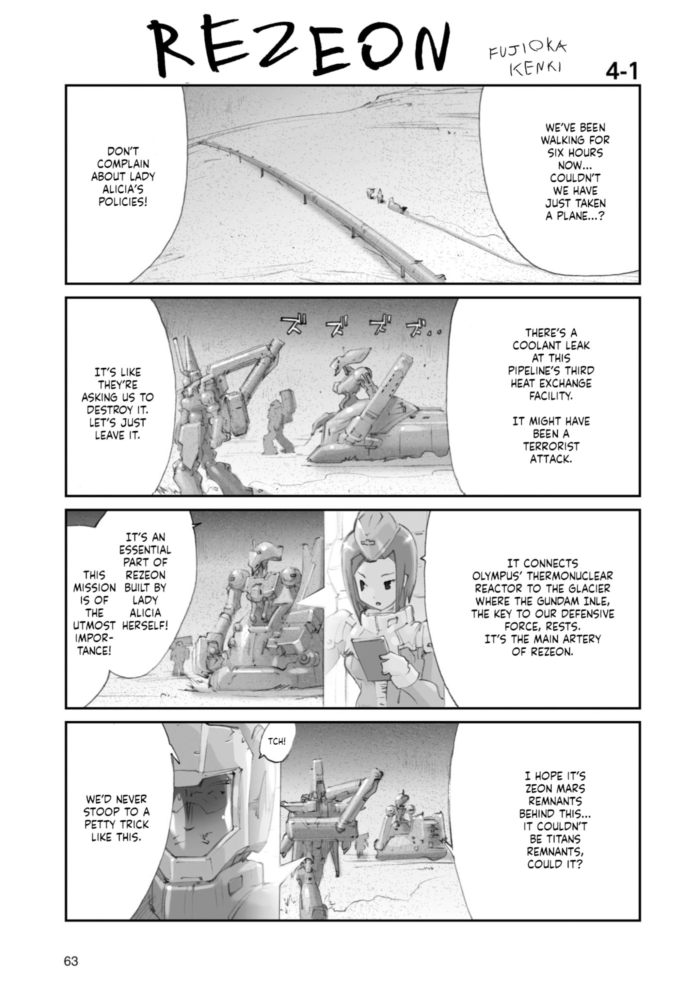 A.O.Z Re-Boot Gundam Inle - Kuro Usagi no Mita Yume Chapter 10 page 3 - 