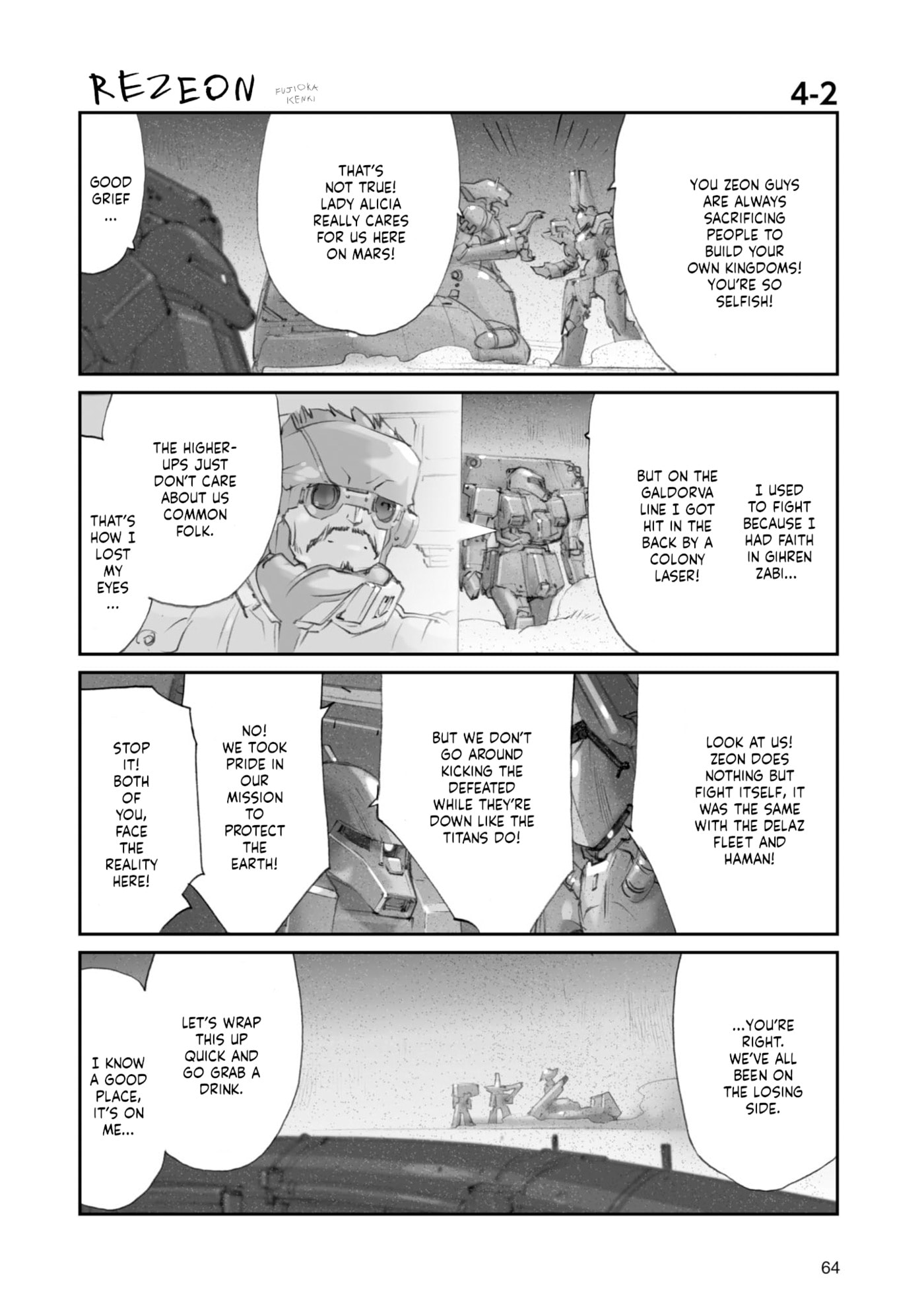 A.O.Z Re-Boot Gundam Inle - Kuro Usagi no Mita Yume Chapter 10 page 4 - 