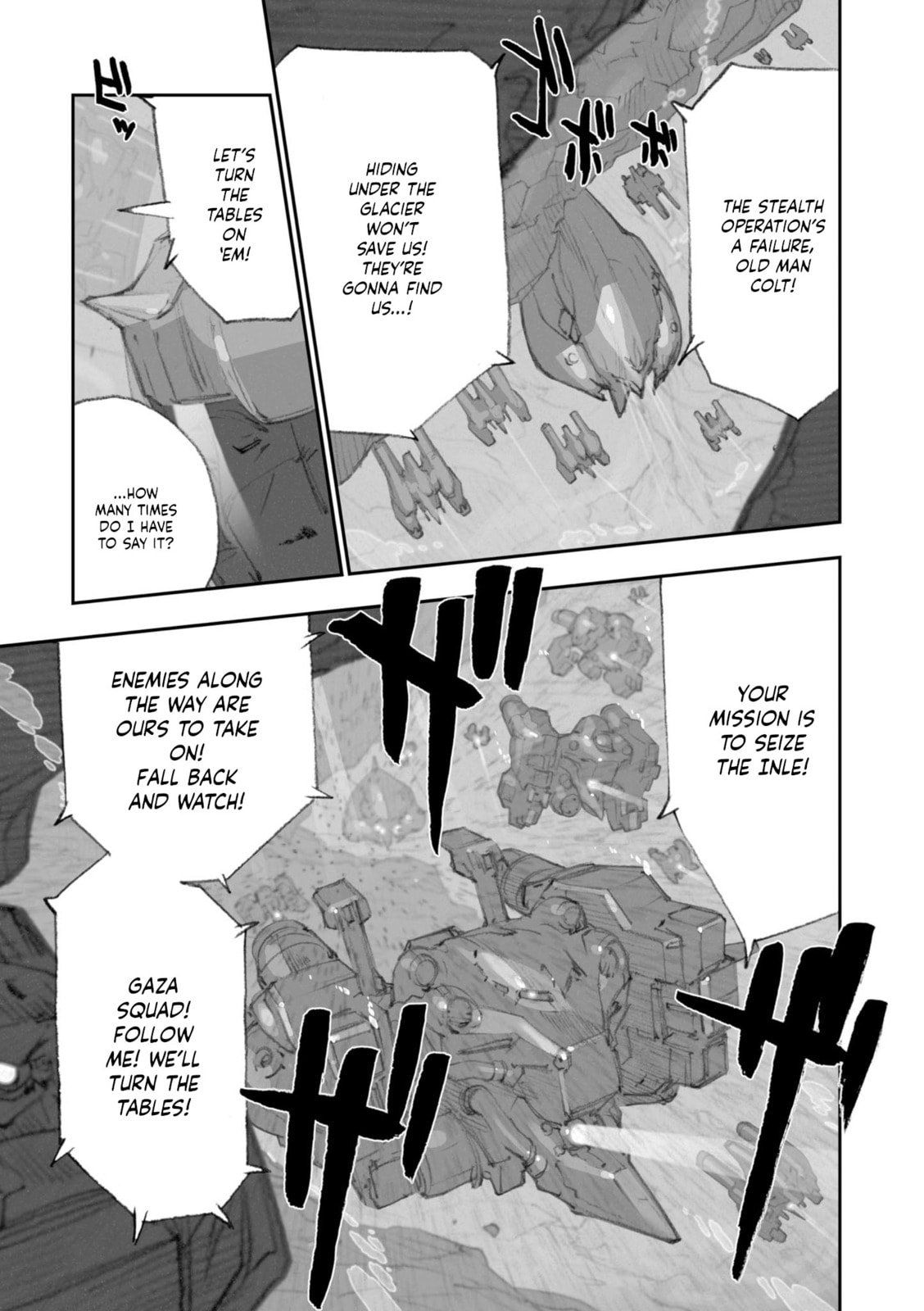 A.O.Z Re-Boot Gundam Inle - Kuro Usagi no Mita Yume Chapter 8 page 110 - 
