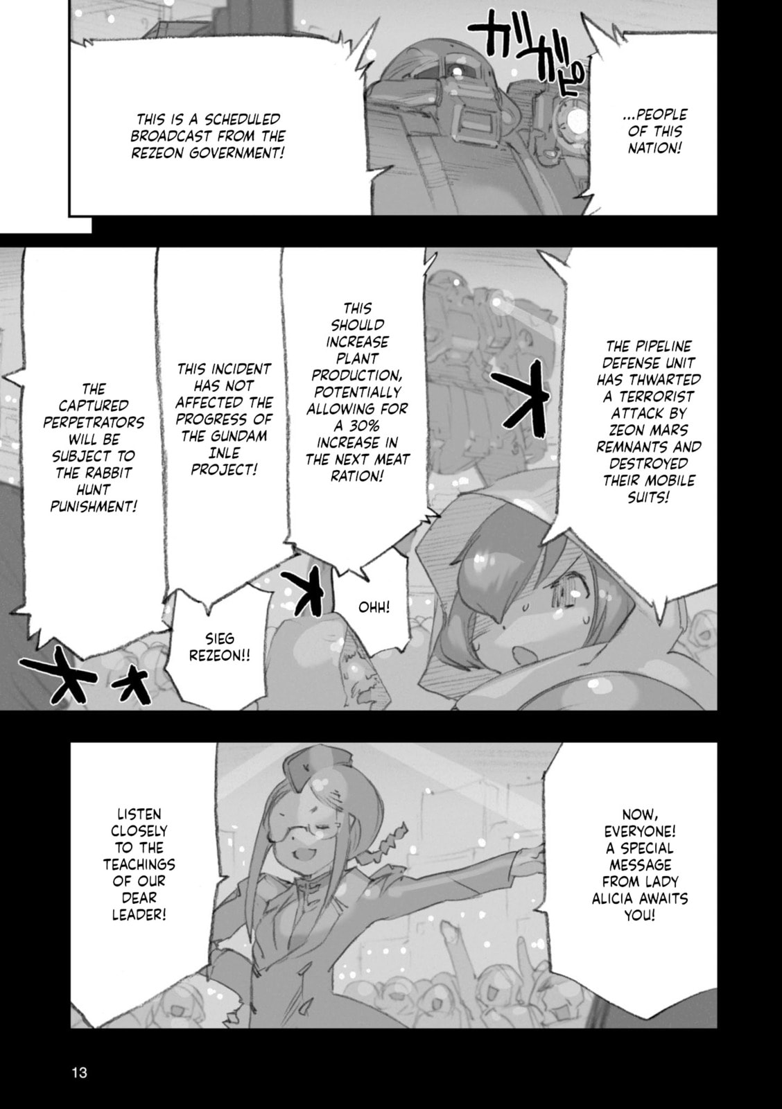 A.O.Z Re-Boot Gundam Inle - Kuro Usagi no Mita Yume Chapter 8 page 15 - 