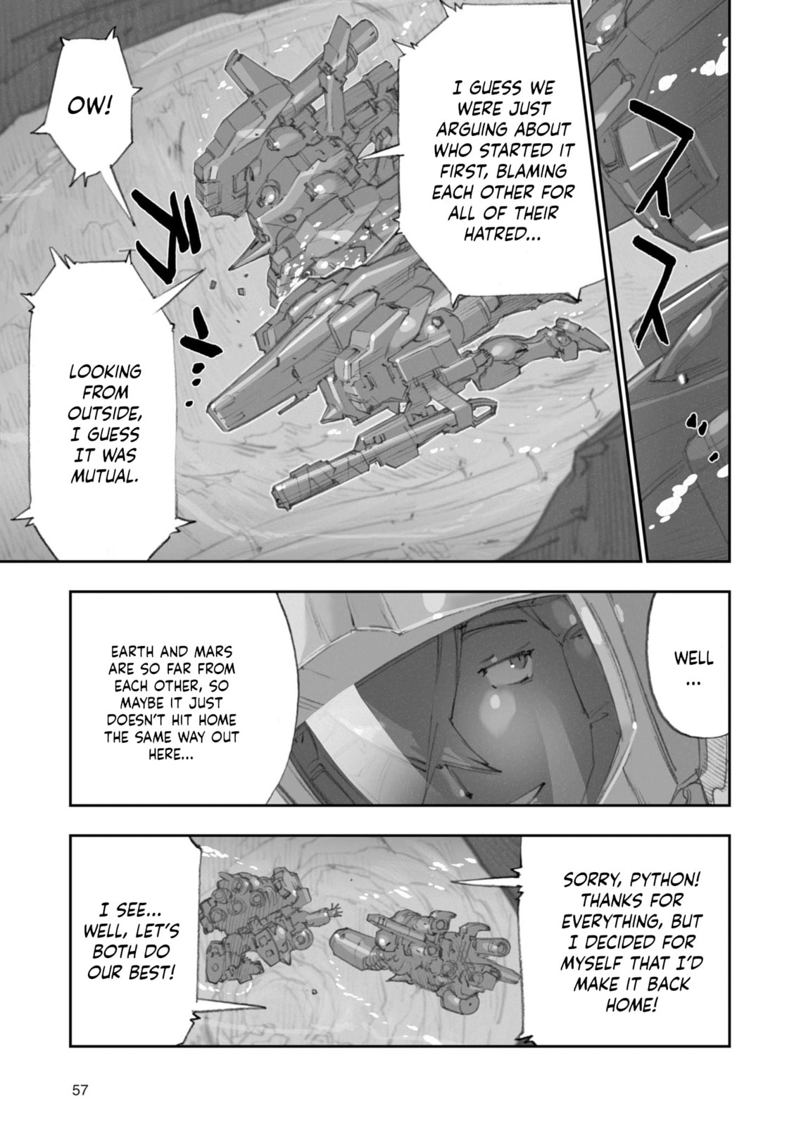 A.O.Z Re-Boot Gundam Inle - Kuro Usagi no Mita Yume Chapter 8 page 48 - 