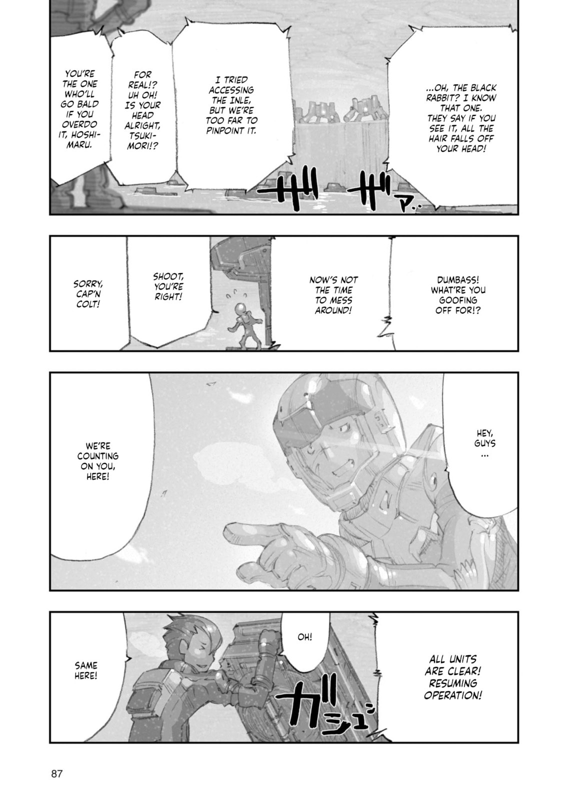 A.O.Z Re-Boot Gundam Inle - Kuro Usagi no Mita Yume Chapter 8 page 78 - 