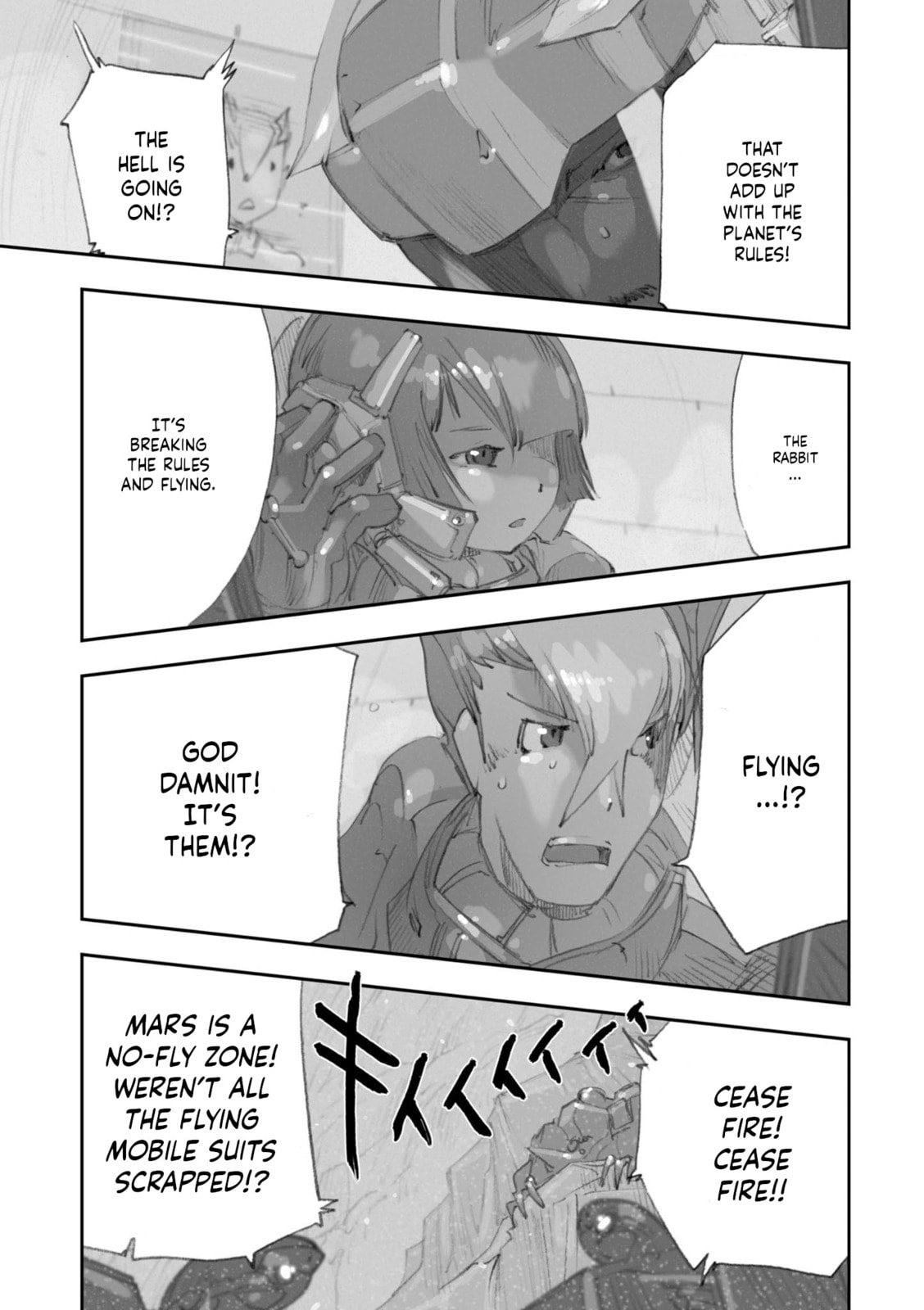 A.O.Z Re-Boot Gundam Inle - Kuro Usagi no Mita Yume Chapter 8 page 95 - 