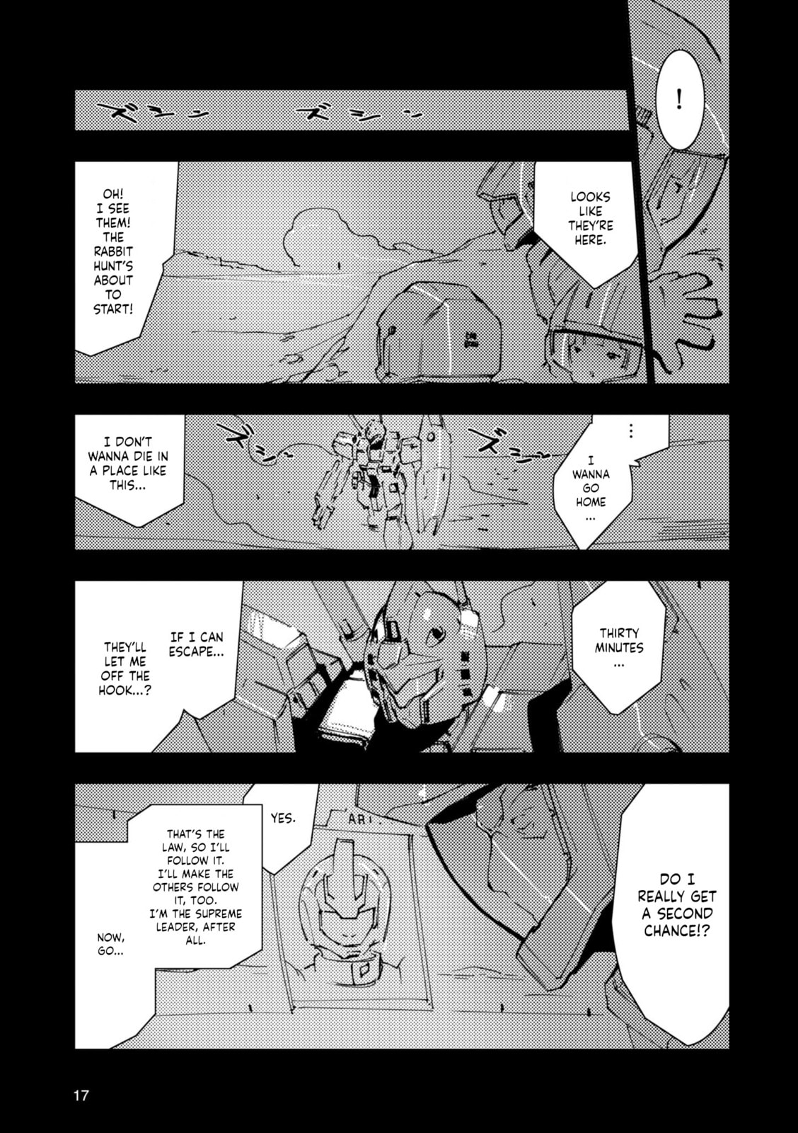 A.O.Z Re-Boot Gundam Inle - Kuro Usagi no Mita Yume Chapter 9 page 19 - 