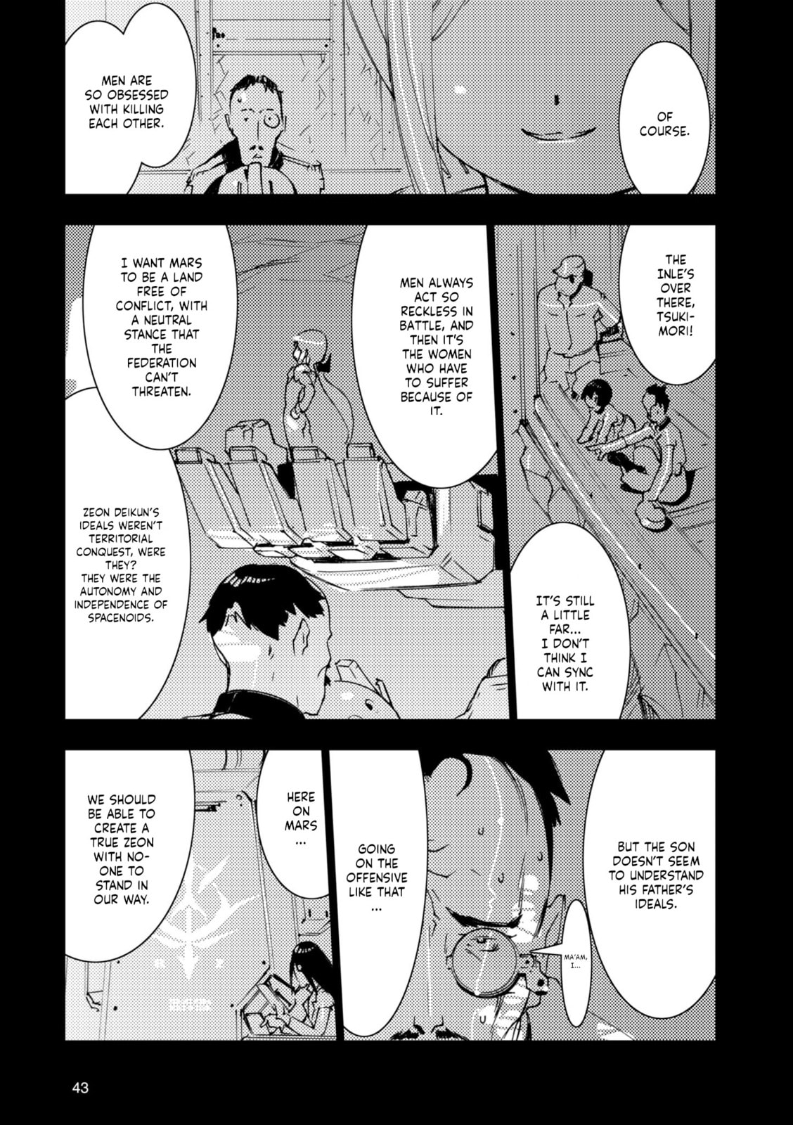 A.O.Z Re-Boot Gundam Inle - Kuro Usagi no Mita Yume Chapter 9 page 43 - 
