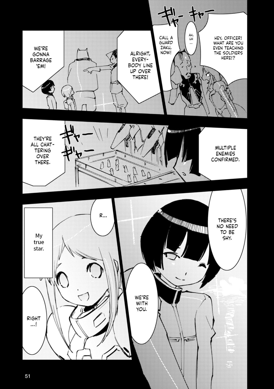 A.O.Z Re-Boot Gundam Inle - Kuro Usagi no Mita Yume Chapter 9 page 51 - 