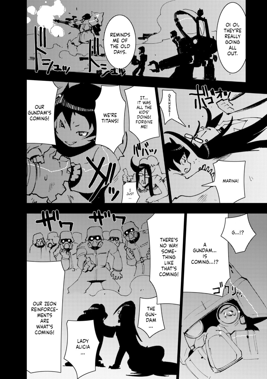 A.O.Z Re-Boot Gundam Inle - Kuro Usagi no Mita Yume Chapter 9 page 54 - 