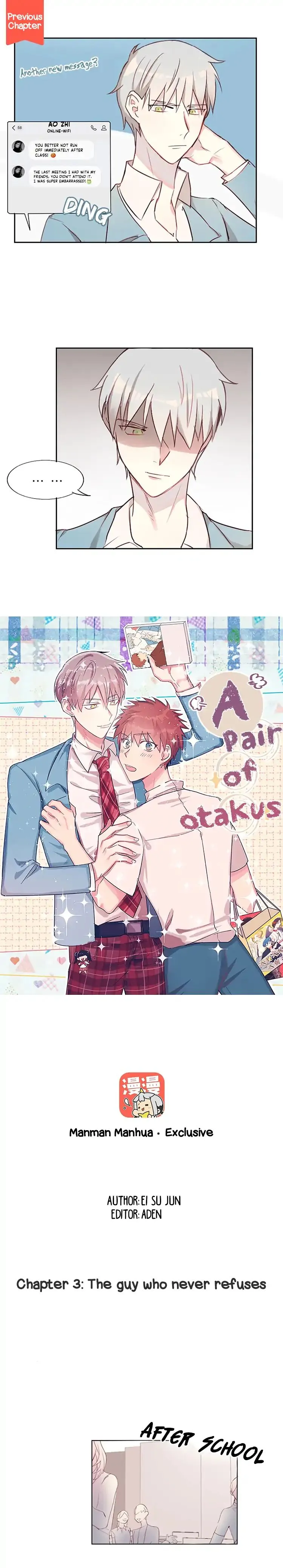A Pair of Otakus Chapter 3 page 3 - 