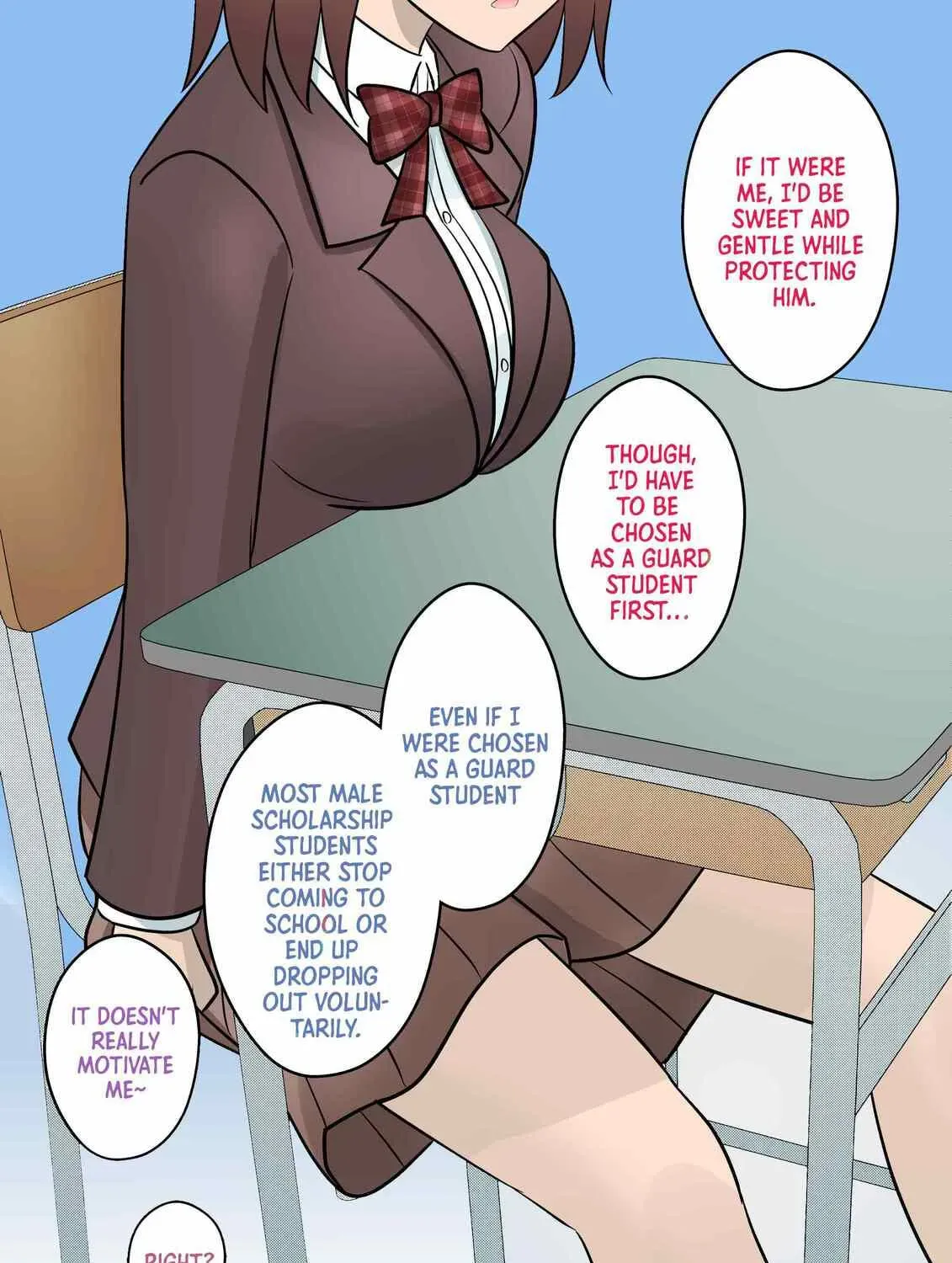 A Parallel World With a 1:39 Male to Female Ratio Is Unexpectedly Normal (Colored) Chapter 2.2 page 3 - 
