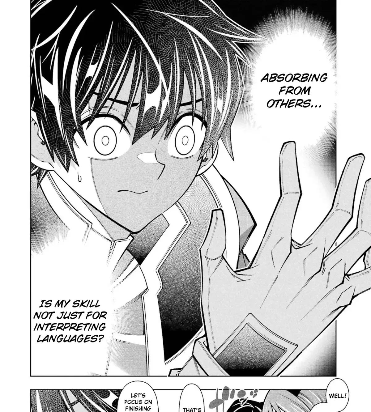 A perpetually F-rank, bottom-tier adventurer with the skill of "interpreter" teams up with the strongest, most beautiful girls of different races, blossoms his talent, and becomes unstoppable. Chapter 1.1 page 17 - 