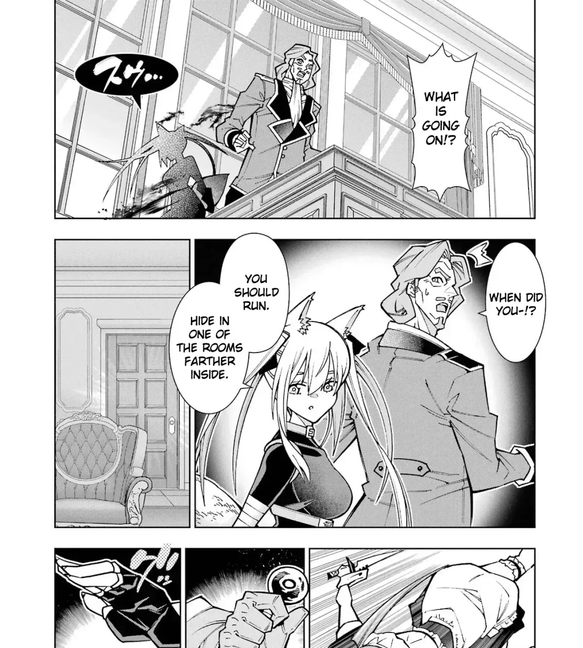 A perpetually F-rank, bottom-tier adventurer with the skill of "interpreter" teams up with the strongest, most beautiful girls of different races, blossoms his talent, and becomes unstoppable. Chapter 1.1 page 39 - 