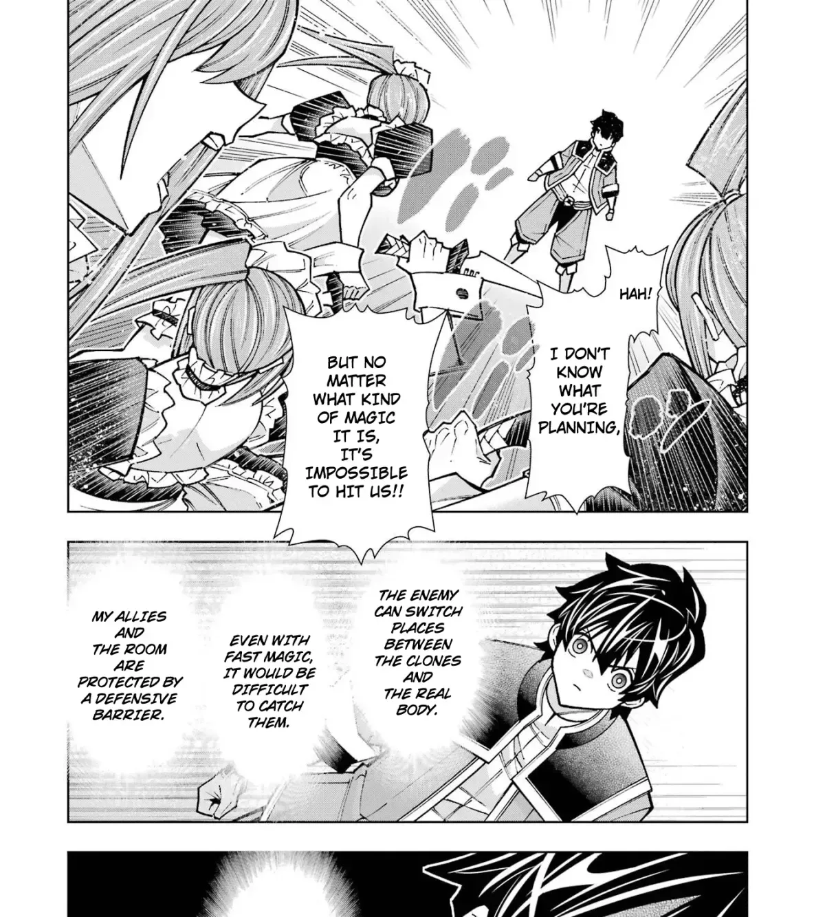 A perpetually F-rank, bottom-tier adventurer with the skill of "interpreter" teams up with the strongest, most beautiful girls of different races, blossoms his talent, and becomes unstoppable. Chapter 1.1 page 81 - 