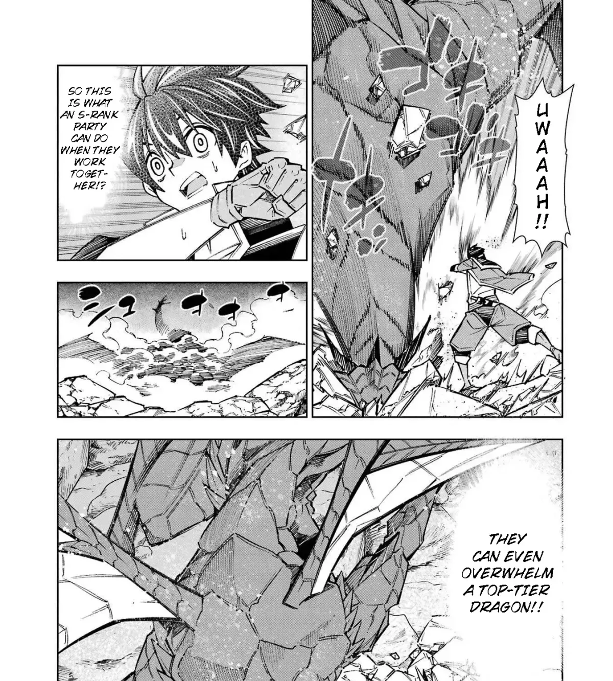 A perpetually F-rank, bottom-tier adventurer with the skill of "interpreter" teams up with the strongest, most beautiful girls of different races, blossoms his talent, and becomes unstoppable. Chapter 1.2 page 39 - 