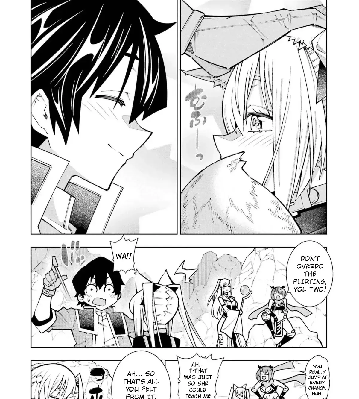 A perpetually F-rank, bottom-tier adventurer with the skill of "interpreter" teams up with the strongest, most beautiful girls of different races, blossoms his talent, and becomes unstoppable. Chapter 1.2 page 45 - 