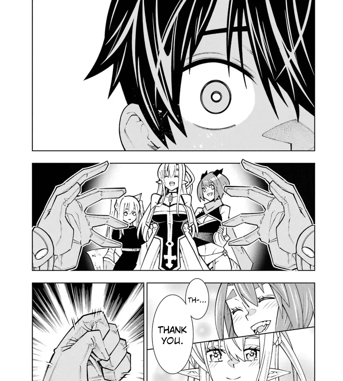 A perpetually F-rank, bottom-tier adventurer with the skill of "interpreter" teams up with the strongest, most beautiful girls of different races, blossoms his talent, and becomes unstoppable. Chapter 1.2 page 91 - 