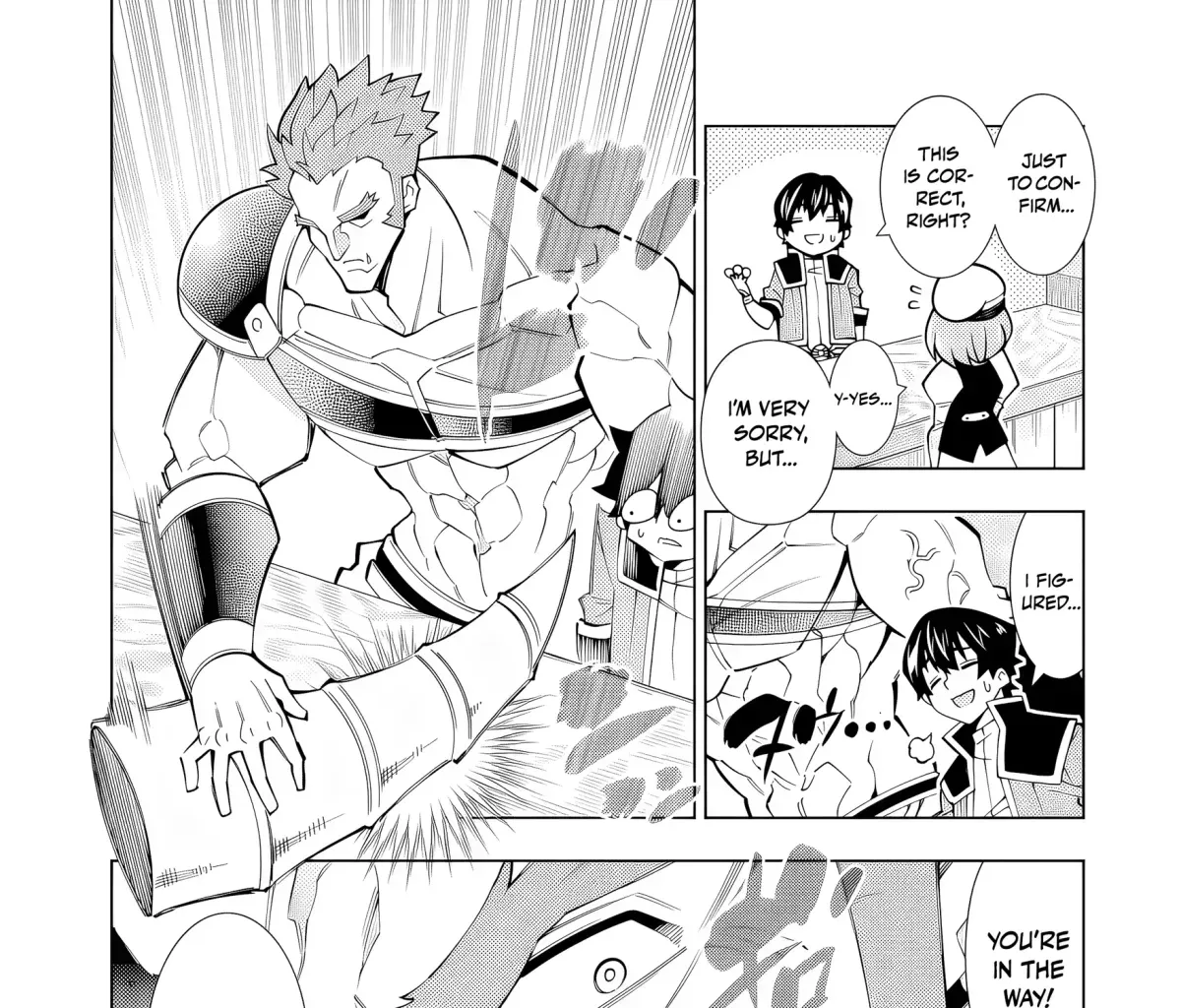 A perpetually F-rank, bottom-tier adventurer with the skill of "interpreter" teams up with the strongest, most beautiful girls of different races, blossoms his talent, and becomes unstoppable. Chapter 1.3 page 11 - 