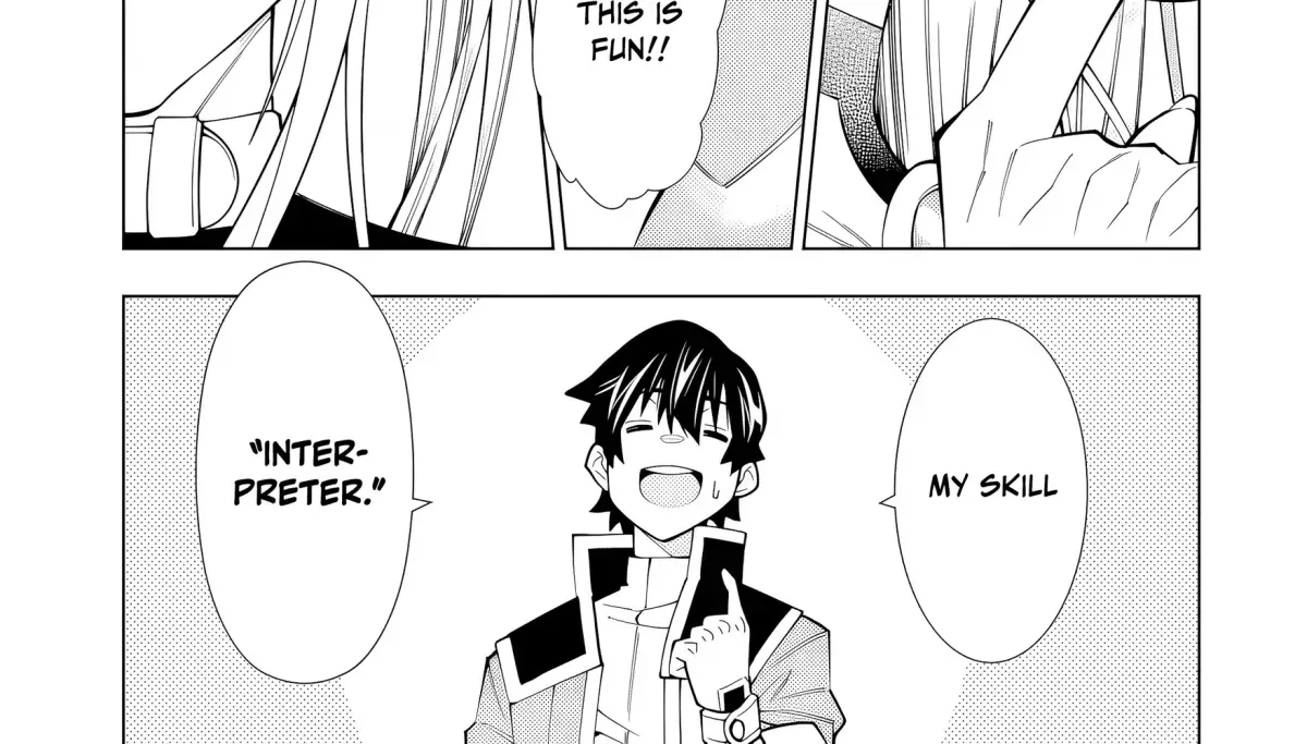 A perpetually F-rank, bottom-tier adventurer with the skill of "interpreter" teams up with the strongest, most beautiful girls of different races, blossoms his talent, and becomes unstoppable. Chapter 1.3 page 42 - 