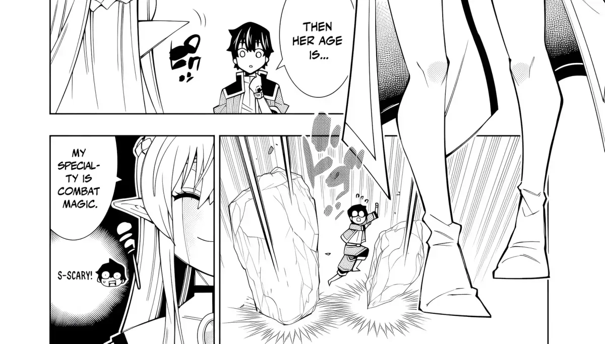 A perpetually F-rank, bottom-tier adventurer with the skill of "interpreter" teams up with the strongest, most beautiful girls of different races, blossoms his talent, and becomes unstoppable. Chapter 1.3 page 48 - 