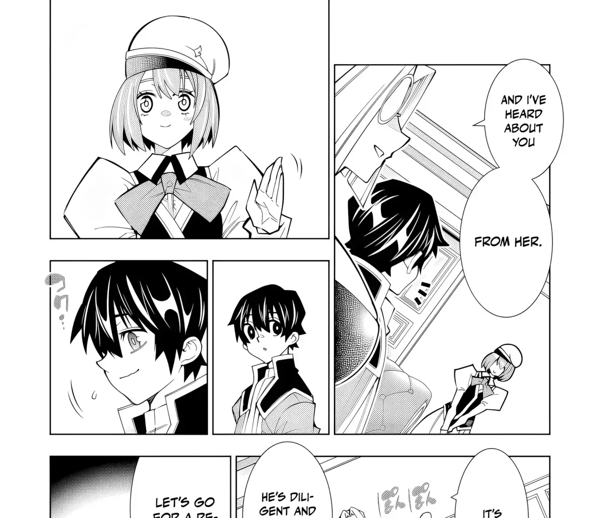 A perpetually F-rank, bottom-tier adventurer with the skill of "interpreter" teams up with the strongest, most beautiful girls of different races, blossoms his talent, and becomes unstoppable. Chapter 1.3 page 63 - 
