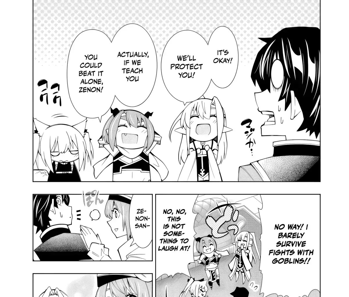 A perpetually F-rank, bottom-tier adventurer with the skill of "interpreter" teams up with the strongest, most beautiful girls of different races, blossoms his talent, and becomes unstoppable. Chapter 1.3 page 69 - 