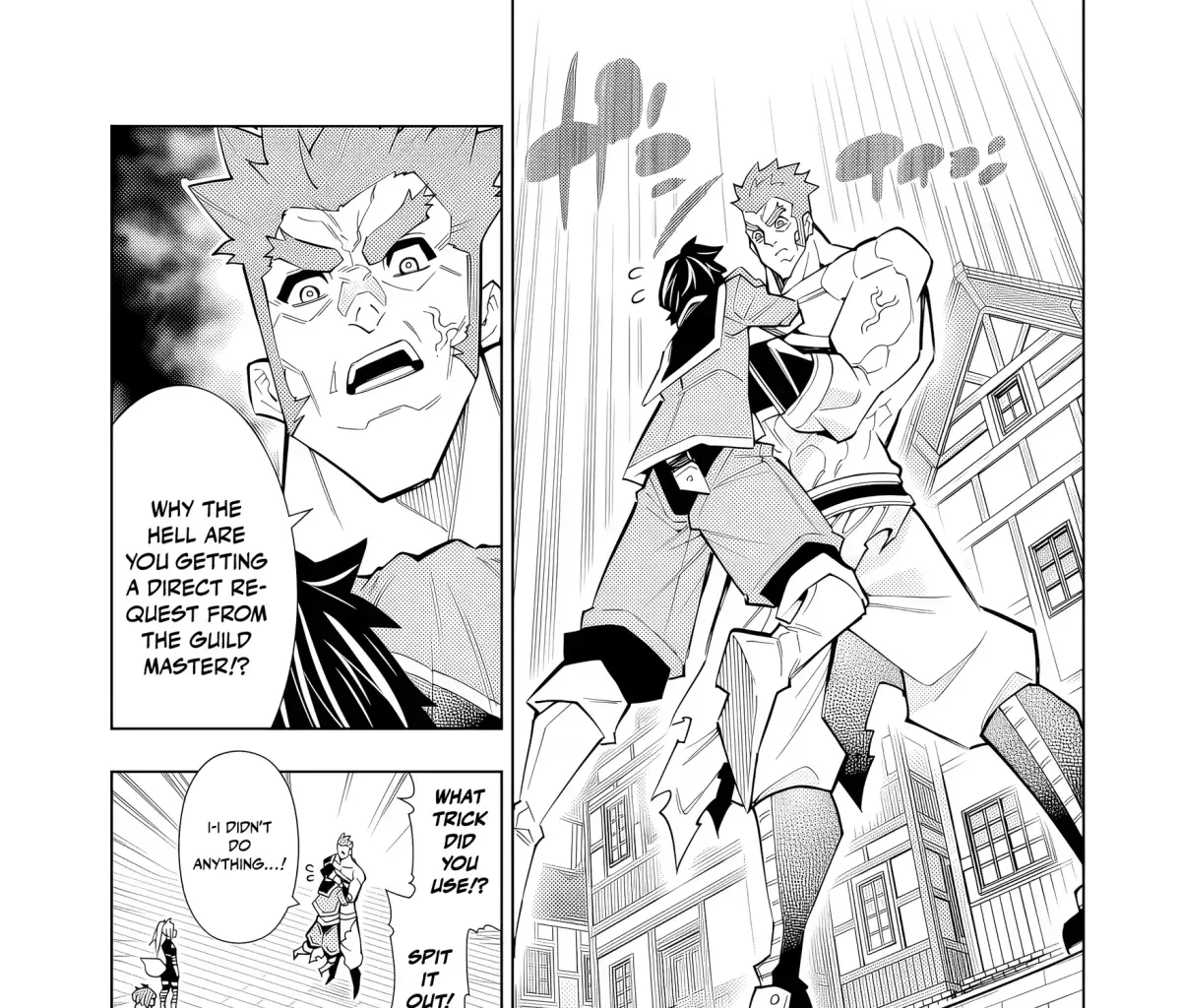 A perpetually F-rank, bottom-tier adventurer with the skill of "interpreter" teams up with the strongest, most beautiful girls of different races, blossoms his talent, and becomes unstoppable. Chapter 1.3 page 77 - 