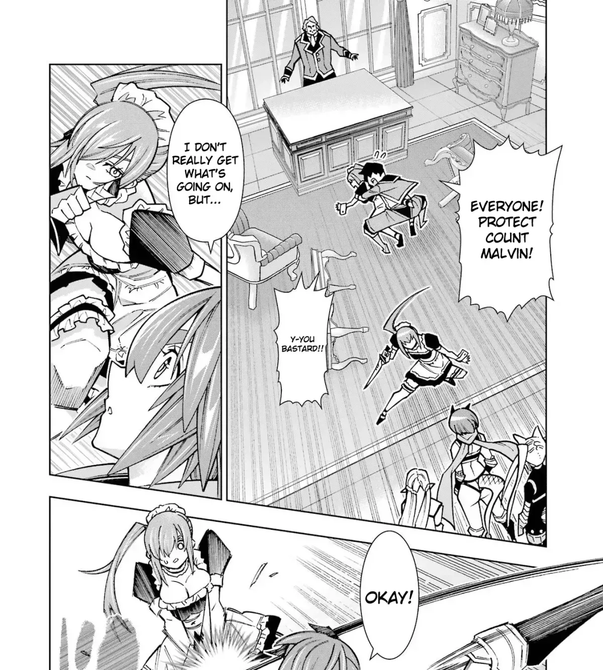 A perpetually F-rank, bottom-tier adventurer with the skill of "interpreter" teams up with the strongest, most beautiful girls of different races, blossoms his talent, and becomes unstoppable. Chapter 1.4 page 37 - 