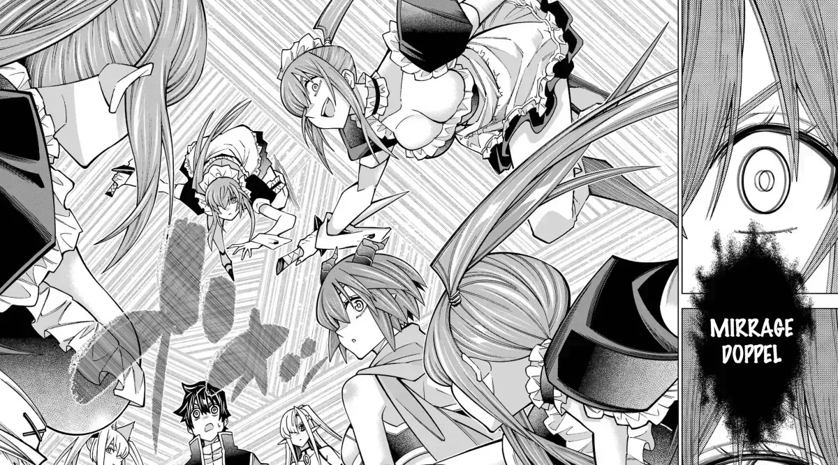 A perpetually F-rank, bottom-tier adventurer with the skill of "interpreter" teams up with the strongest, most beautiful girls of different races, blossoms his talent, and becomes unstoppable. Chapter 1.4 page 49 - 
