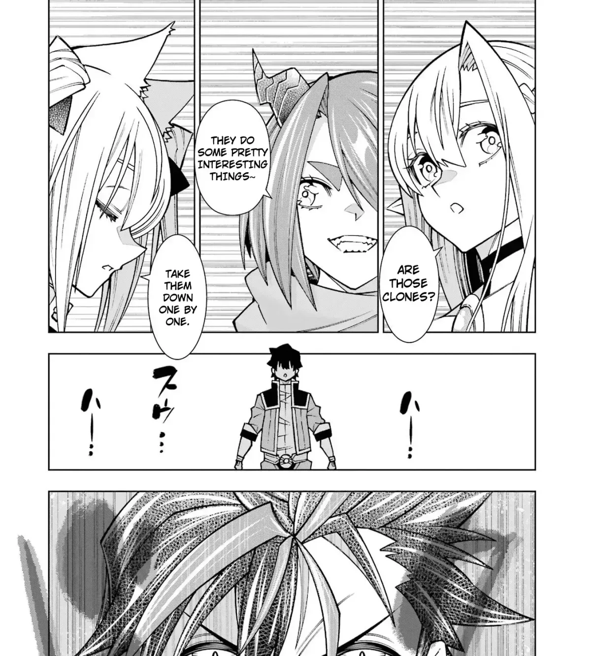 A perpetually F-rank, bottom-tier adventurer with the skill of "interpreter" teams up with the strongest, most beautiful girls of different races, blossoms his talent, and becomes unstoppable. Chapter 1.4 page 51 - 