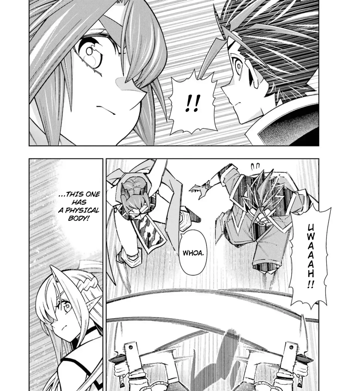 A perpetually F-rank, bottom-tier adventurer with the skill of "interpreter" teams up with the strongest, most beautiful girls of different races, blossoms his talent, and becomes unstoppable. Chapter 1.4 page 59 - 