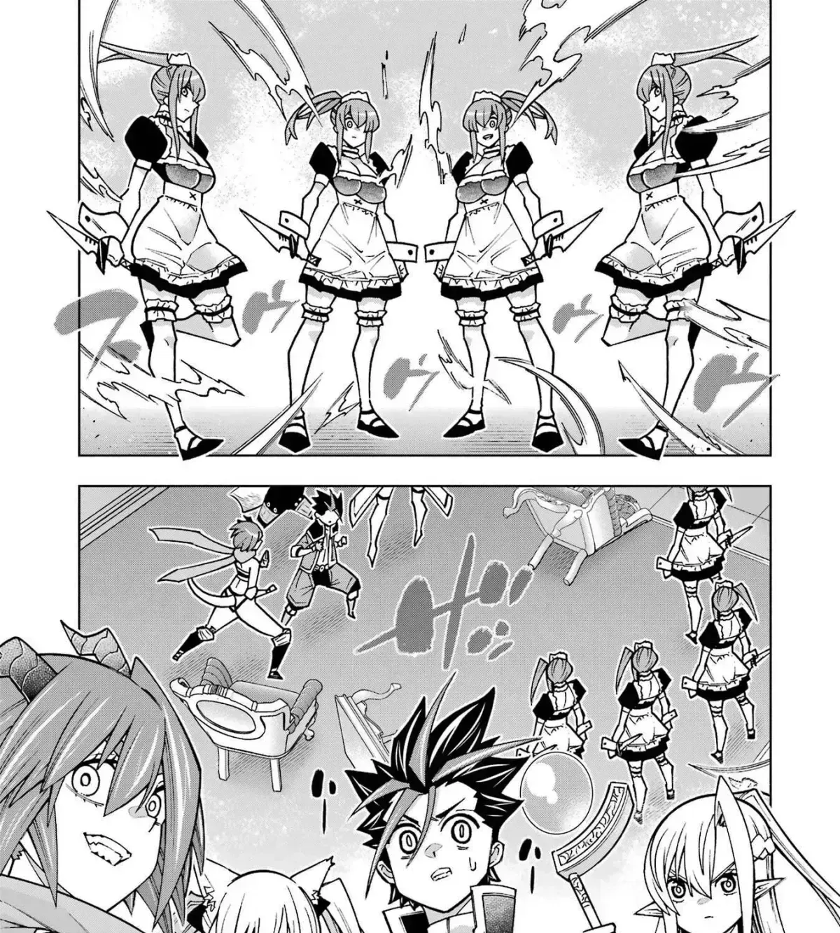 A perpetually F-rank, bottom-tier adventurer with the skill of "interpreter" teams up with the strongest, most beautiful girls of different races, blossoms his talent, and becomes unstoppable. Chapter 1.4 page 61 - 