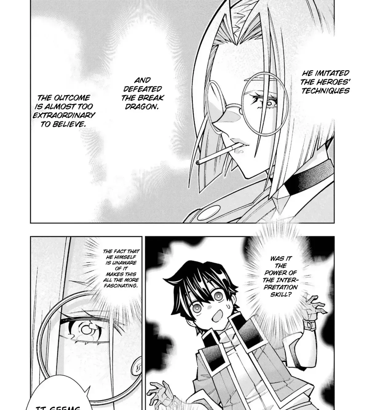 A perpetually F-rank, bottom-tier adventurer with the skill of "interpreter" teams up with the strongest, most beautiful girls of different races, blossoms his talent, and becomes unstoppable. Chapter 1.4 page 9 - 